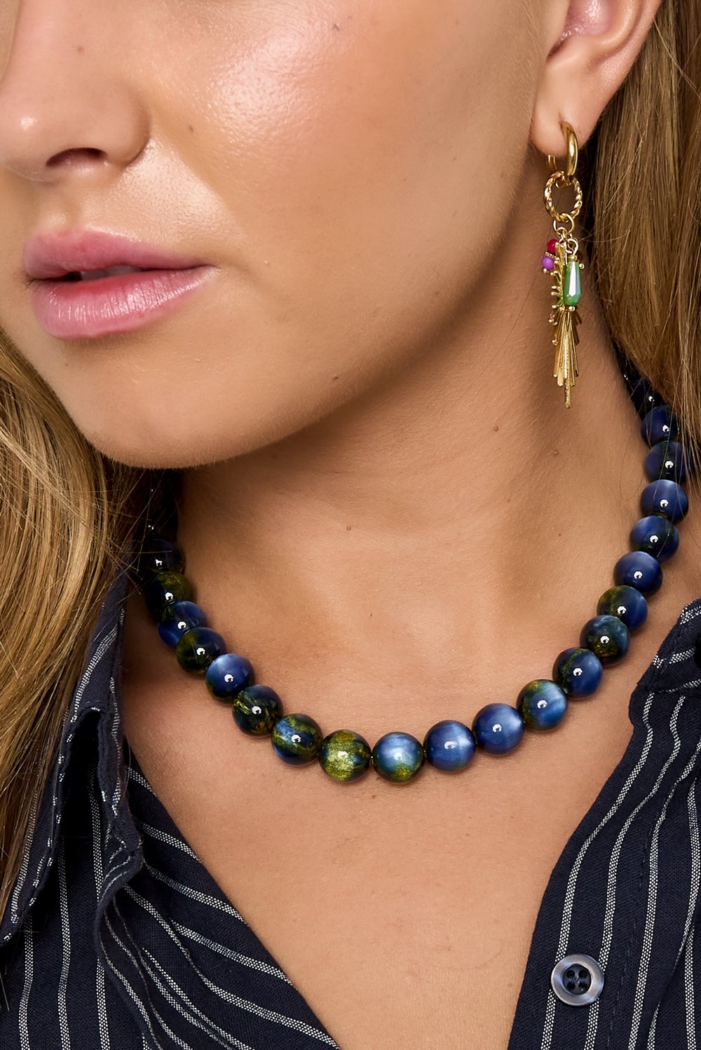 Beaded Faded necklace - 12mm h5Picture4